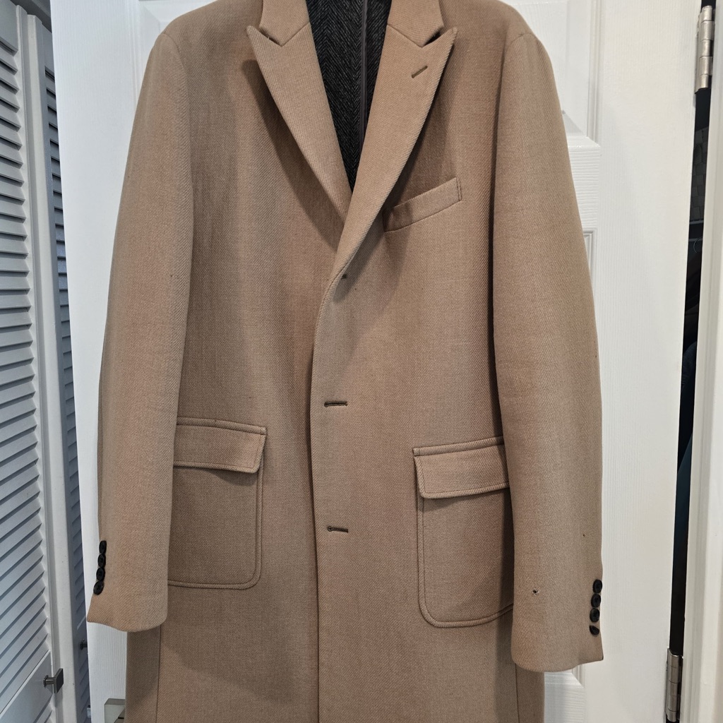 Bonobos Tan Trench Coat With Notched Lapels